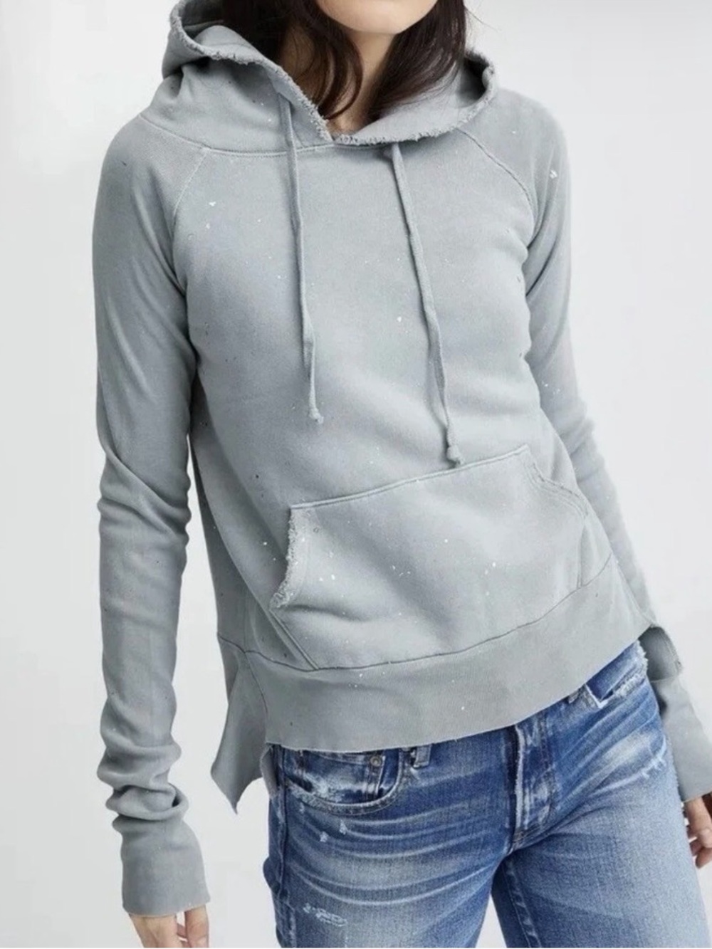 Frank & Eileen Tee Lab Pullover Hoodie in Dime Splatter - S